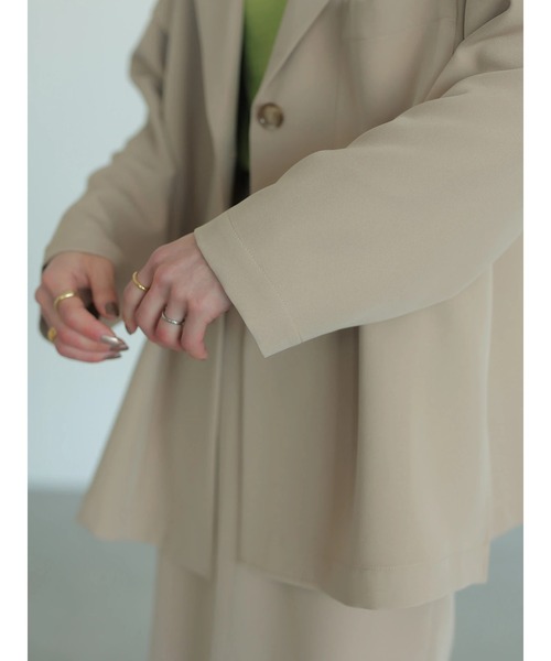 rem closet（レムクローゼット）の「ダブルクロスジャケット（その他アウター・レディース・ブラック/ベージュ・FREE）」の17枚目の写真