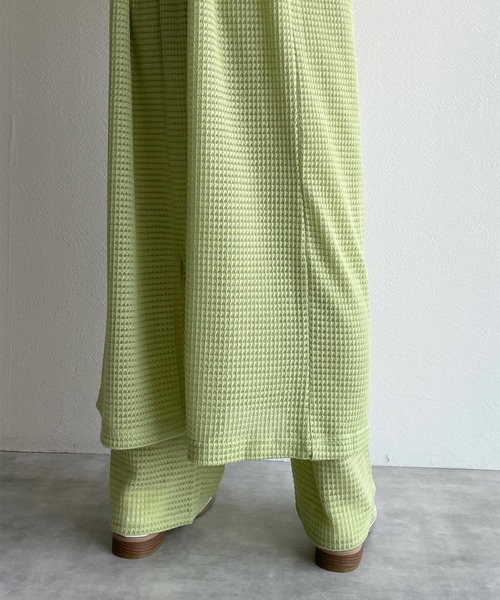 w closet（ダブルクローゼット）の「【SETUP対応】後ろリボンキャミワンピース（ワンピース・レディース・キナリ/ライム/ブルー・FREE）」の15枚目の写真