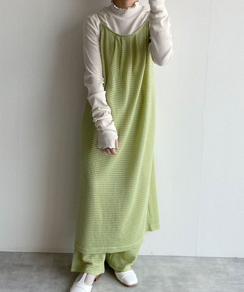 w closet（ダブルクローゼット）の「【SETUP対応】後ろリボンキャミワンピース（ワンピース・レディース・キナリ/ライム/ブルー・FREE）」の17枚目の写真