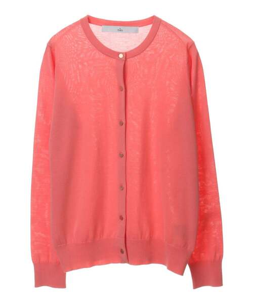 Tiara（ティアラ）の「綿シルクニットカーディガン（カーディガン/ボレロ・レディース・ピンク/ライトピンク・FREE）」の2枚目の写真