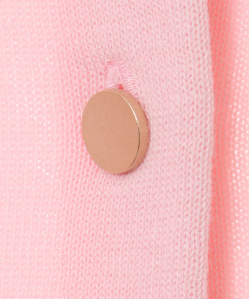 Tiara（ティアラ）の「綿シルクニットカーディガン（カーディガン/ボレロ・レディース・ピンク/ライトピンク・FREE）」の9枚目の写真