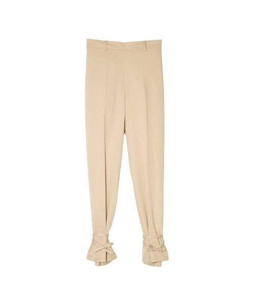 Re:EDIT（リエディ）の「[低身長サイズ有]2WAYカラーツイル裾リボンセンタープレスパンツ（その他パンツ・レディース・キャメル/アイボリー/オレンジ/ブルー/ブラック・LARGE/MEDIUM/SHORT）」の13枚目の写真