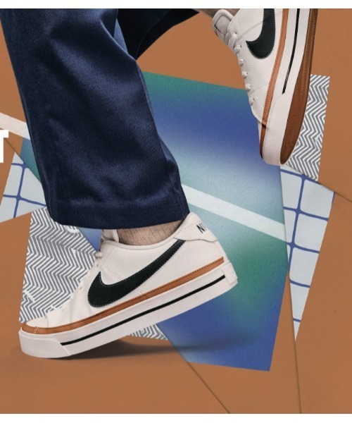 NIKE(ナイキ)の「NIKE ナイキ COURT LEGACY NN コート レガシー NN MDH3162 ABC-MART限定 *100WHITE/BLACK(スニーカー・メンズ・ホワイト・24.5cm/25.5cm/26.5cm/27.5cm/28.5cm/25.0cm/26.0cm/27.0cm/28.0cm/29.0cm/30.0cm/24.0cm)」の2枚目の写真