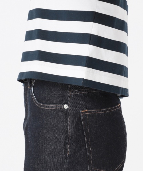 SLOBE IENA(スローブイエナ)の「BIGボーダーワイドプルオーバー【手洗い可能】◆(Tシャツ/カットソー・レディース・ブラック/ネイビー・FREE)」の20枚目の写真