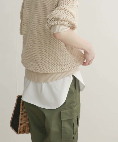 URBAN RESEARCH DOORS（アーバンリサーチドアーズ）の「コットンラウンドロングタンクトップ（タンクトップ・レディース・オフホワイト・MEDIUM）」の2枚目の写真