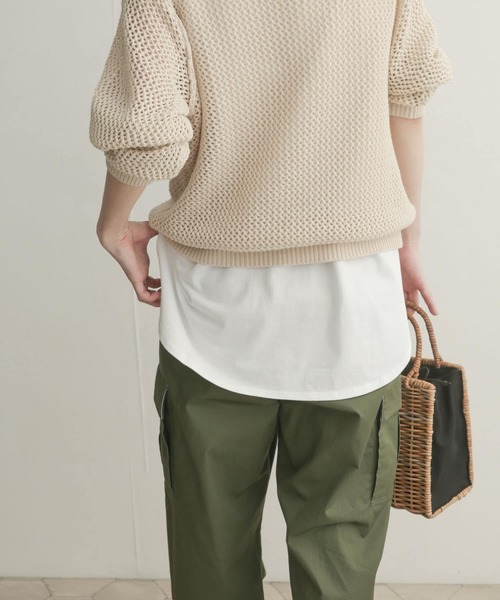 URBAN RESEARCH DOORS（アーバンリサーチドアーズ）の「コットンラウンドロングタンクトップ（タンクトップ・レディース・オフホワイト・MEDIUM）」の3枚目の写真