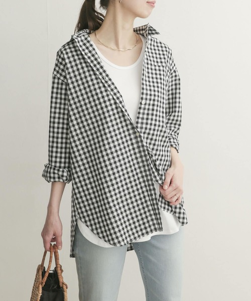 URBAN RESEARCH DOORS（アーバンリサーチドアーズ）の「コットンラウンドロングタンクトップ（タンクトップ・レディース・オフホワイト・MEDIUM）」の9枚目の写真