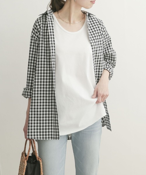 URBAN RESEARCH DOORS（アーバンリサーチドアーズ）の「コットンラウンドロングタンクトップ（タンクトップ・レディース・オフホワイト・MEDIUM）」の12枚目の写真