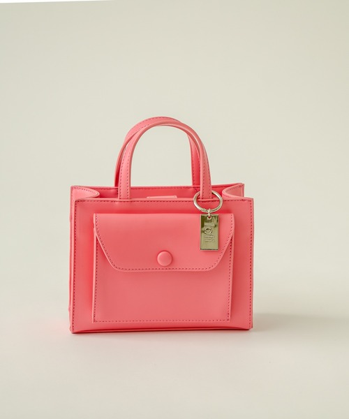 loti（ロティ）の「WEB限定 loti ポケットミニスクエアショルダー（ショルダーバッグ・レディース・ブラック/ピンク/イエロー/グリーン・ONE SIZE）」の13枚目の写真