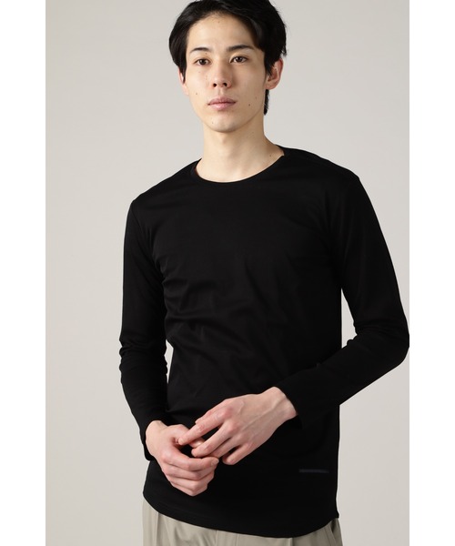 HIGH STREET(ハイストリート)の「HIGH STREET∴CLEANSERスムースクルーネックカットソー(Tシャツ/カットソー・メンズ・ブラック/ホワイト・LL/M/L)」の1枚目の写真
