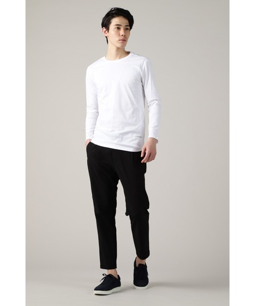 HIGH STREET(ハイストリート)の「HIGH STREET∴CLEANSERスムースクルーネックカットソー(Tシャツ/カットソー・メンズ・ブラック/ホワイト・LL/M/L)」の3枚目の写真