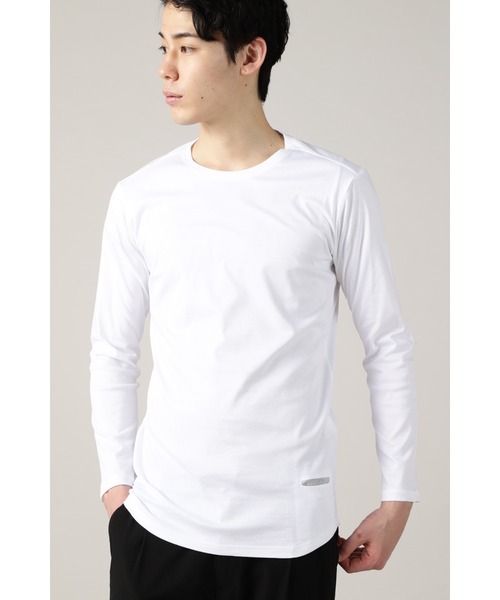 HIGH STREET(ハイストリート)の「HIGH STREET∴CLEANSERスムースクルーネックカットソー(Tシャツ/カットソー・メンズ・ブラック/ホワイト・LL/M/L)」の4枚目の写真