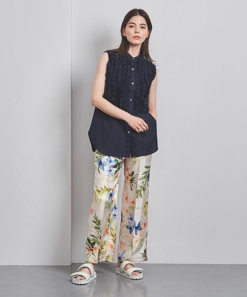 最終お値下げ【美品】UNITED ARROWS フリルノースリーブTシャツ スウェット＆フリル ノースリーブ トップス