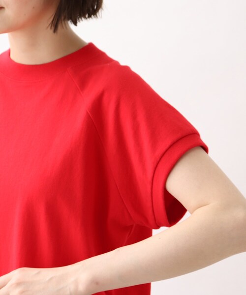 grove(グローブ)の「grove×Something モックネックTシャツ(Tシャツ/カットソー・レディース・アイボリー/ダークグレー/レッド系1・02/03)」の8枚目の写真