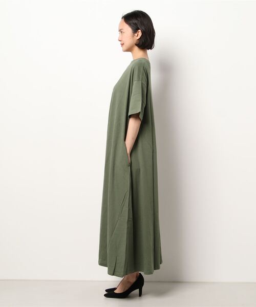 coca(coca)(コカ)の「半袖Aラインワンピース(ワンピース・レディース・ホワイト/ブラック/カーキ・ONE SIZE)」の19枚目の写真