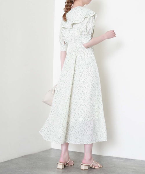 archives（アルシーヴ）の「タックケープセット５分袖ワンピース（ワンピース・レディース・イエロー/ブラック/オフホワイト・MEDIUM）」の22枚目の写真