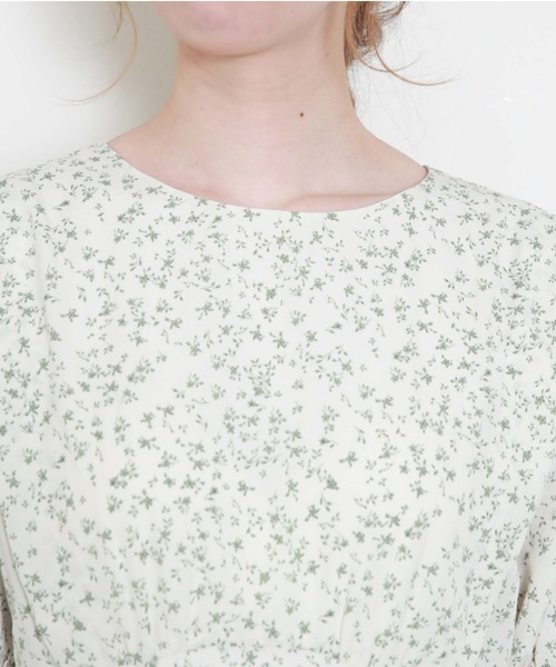 archives（アルシーヴ）の「タックケープセット５分袖ワンピース（ワンピース・レディース・イエロー/ブラック/オフホワイト・MEDIUM）」の7枚目の写真