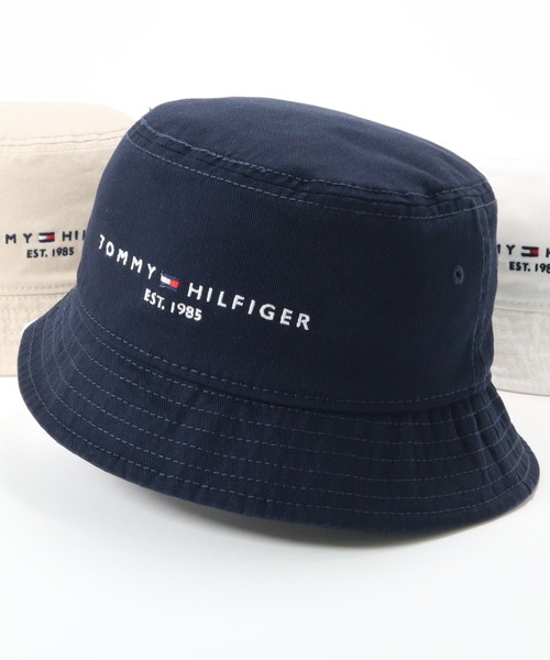 ONSPOTZ（オンスポッツ）の「トミーヒルフィガー バケットハット（ハット・メンズ・ストーン/ネイビー/ホワイト・LXL/SM）」の3枚目の写真
