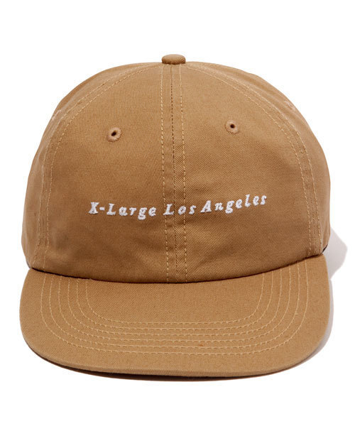 XLARGE（エクストララージ）の「EMBROIDERY 6PANEL CAP（キャップ・メンズ・ブラック/ベージュ/レッド・ONE SIZE）」の3枚目の写真