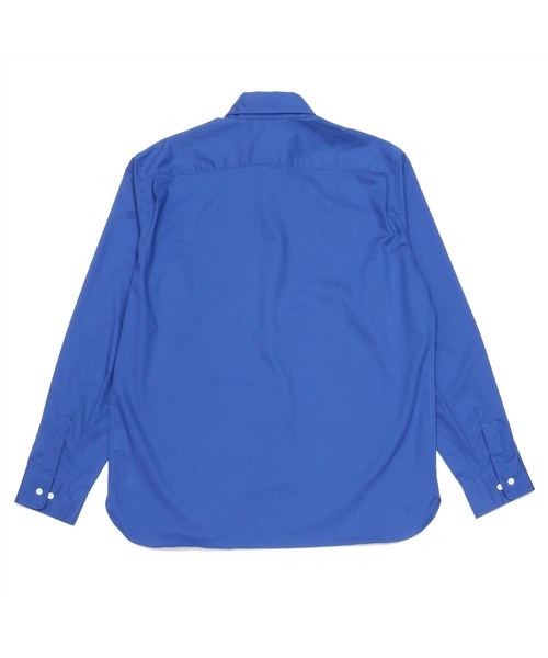 Pitta Re:)（ピッタリ）の「形態安定ノーアイロン ラウンドテール ホリゾンタルワイド 長袖ビジネスワイシャツ（ビジネスシャツ・メンズ・コバルトブルー・LL/S/M/L）」の2枚目の写真
