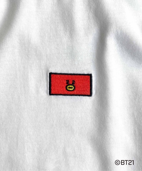 BT21（ビーティーイシビル）の「BT21 Tシャツ（Tシャツ/カットソー・レディース・ホワイト/ブルー/イエロー/パープル/ブラウン/レッド/ピンク・FREE）」の11枚目の写真