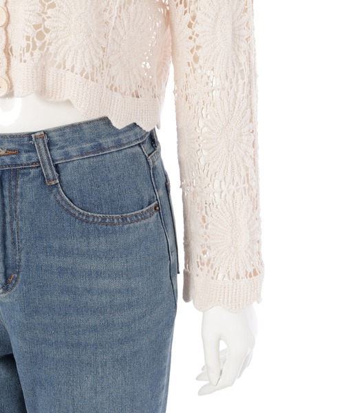 fifth（フィフス）の「かぎ針編みカーディガン（カーディガン/ボレロ・レディース・ベージュ/ホワイト・M）」の13枚目の写真