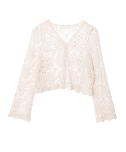 fifth（フィフス）の「かぎ針編みカーディガン（カーディガン/ボレロ・レディース・ベージュ/ホワイト・M）」の16枚目の写真