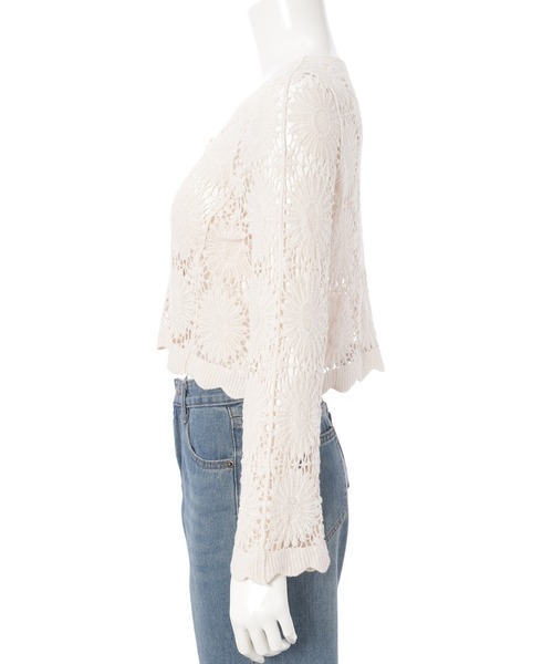 fifth（フィフス）の「かぎ針編みカーディガン（カーディガン/ボレロ・レディース・ベージュ/ホワイト・M）」の18枚目の写真