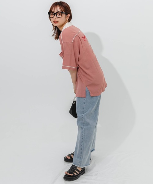 刺繍ボーリングシャツ（シャツ/ブラウス）｜nemne store（ネンネストア