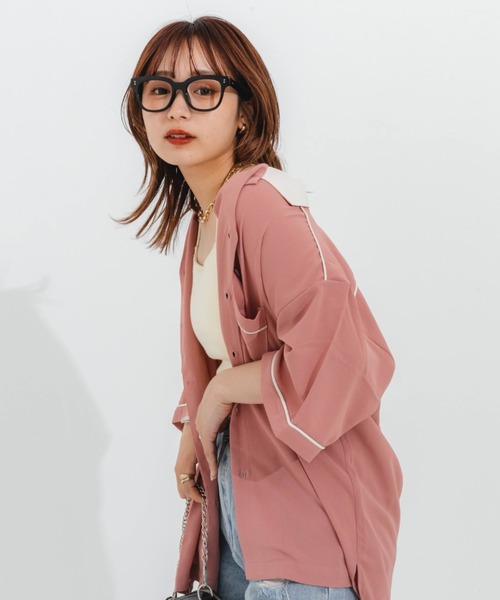 刺繍ボーリングシャツ（シャツ/ブラウス）｜nemne store（ネンネ