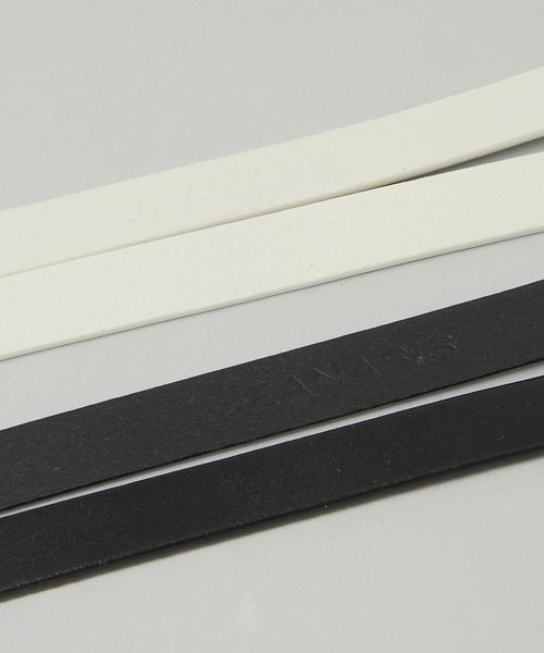 JEANASIS（ジーナシス）の「BASICベルト/285664（ベルト・レディース・ブラック/オフホワイト・FREE）」の3枚目の写真