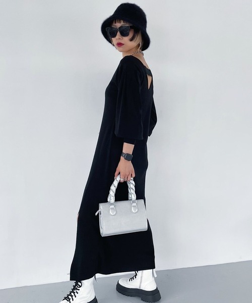 PAGEBOY（ページボーイ）の「ツイストハンドルバッグ（ショルダーバッグ・レディース・ブラック/シルバー・FREE）」の5枚目の写真