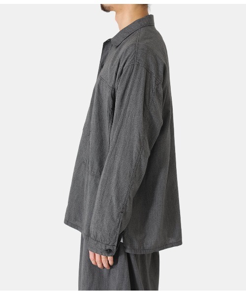 GOLD（ゴールド）の「GOLD / ゴールド：COVERT CHAMBRAY PULLOVER SHIRT：22A-GL28775[MUS]（シャツ/ブラウス・メンズ・ネイビー/ブラック・M）」の16枚目の写真