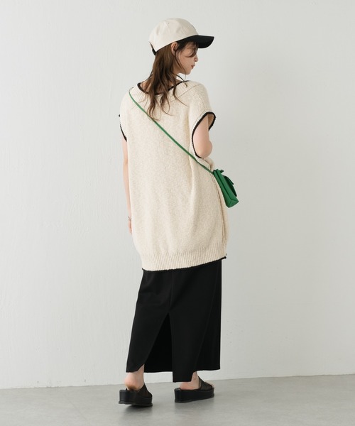 Kastane(カスタネ)の「【WEB限定再入荷】チルデンニットベスト(ベスト・レディース・アイボリー/ブラック・FREE)」の7枚目の写真