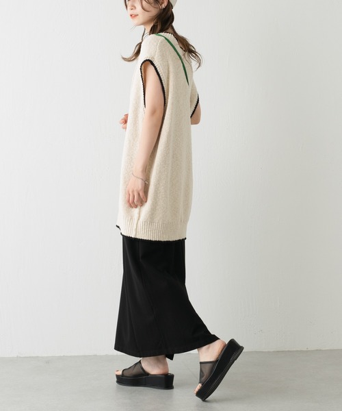 Kastane(カスタネ)の「【WEB限定再入荷】チルデンニットベスト(ベスト・レディース・アイボリー/ブラック・FREE)」の12枚目の写真