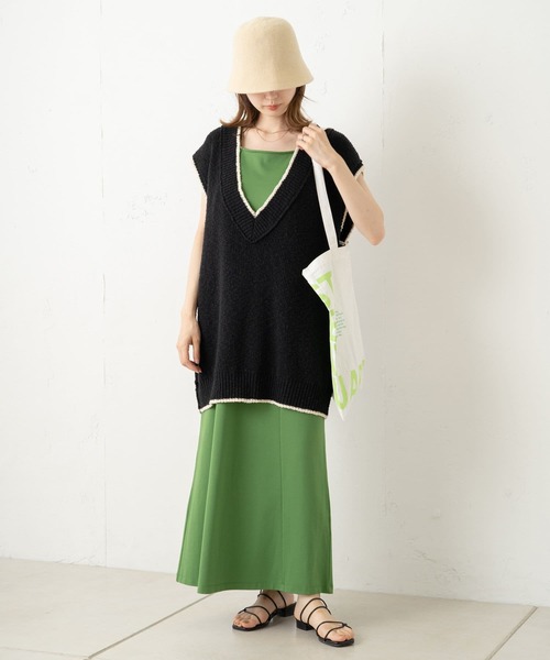 Kastane(カスタネ)の「【WEB限定再入荷】チルデンニットベスト(ベスト・レディース・アイボリー/ブラック・FREE)」の10枚目の写真