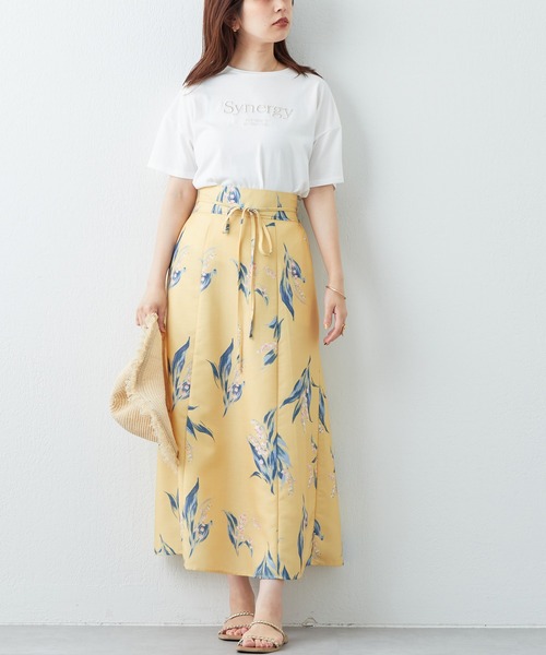 natural couture ❁⃘ 長さ変えれるアソート柄スカート 長さ変えれるアソート柄スカート | natural couture(ナチュラル