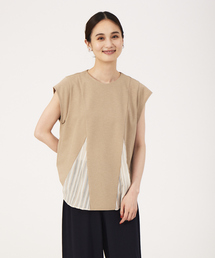 qualite | ストライプドッキングフレアプルオーバー(Tシャツ/カットソー)