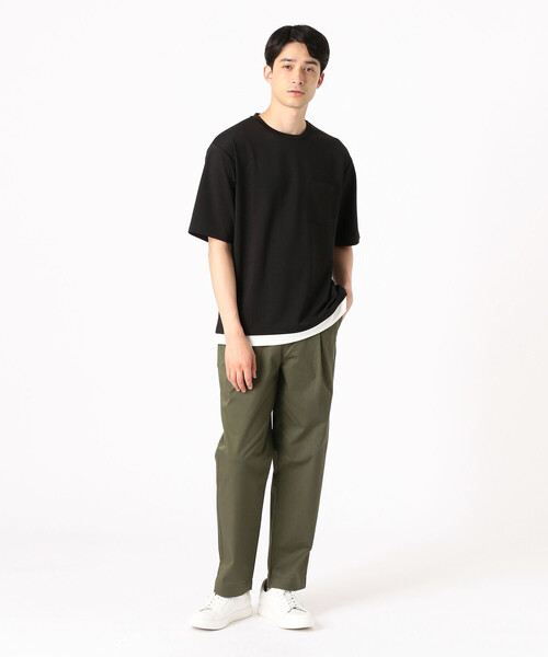 COMME CA ISM(コムサイズム)の「ストレッチ タック入りチノパン(チノパンツ・メンズ・ブラック/ベージュ/ネイビー/カーキ・SMALL/MEDIUM/LARGE)」の15枚目の写真