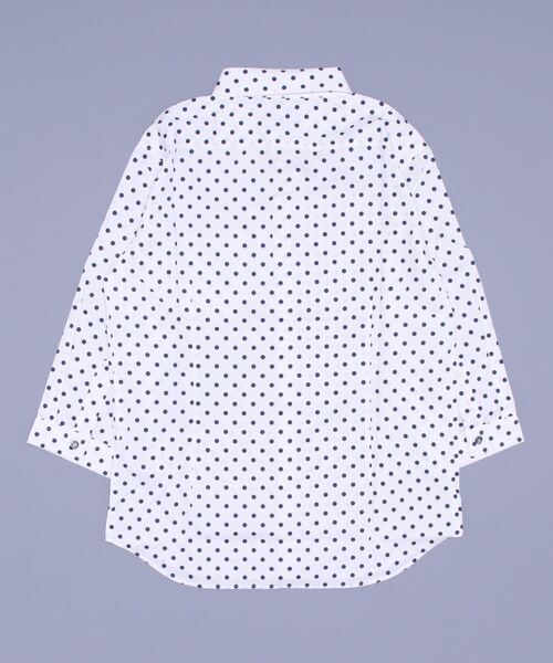 Starting Over（スターティングオーバー）の「日本製 水玉プリントボタンダウン七分袖シャツ（シャツ/ブラウス・メンズ・ブラック系1/ネイビー系2/ブラック系2/ホワイト系1/ホワイト系2/ネイビー系1・LL/L/M）」の13枚目の写真