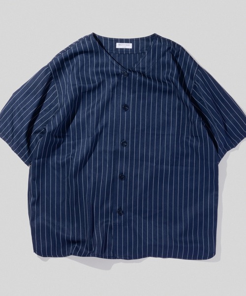 BROKEN BASE（ブロークンベース）の「ストライプベースボールシャツ