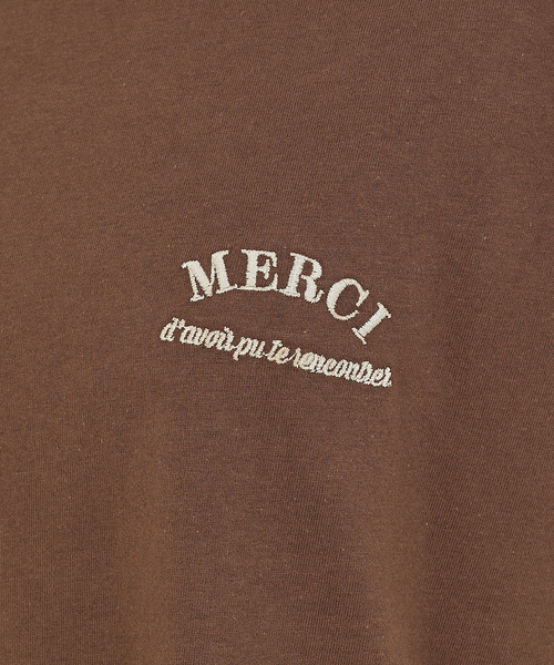 abahouse mavie（アバハウスマヴィ）の「フレンチオーバー刺繍Ｔシャツ（Tシャツ/カットソー・レディース・ホワイト/ブラウン/グリーン・フリー）」の22枚目の写真