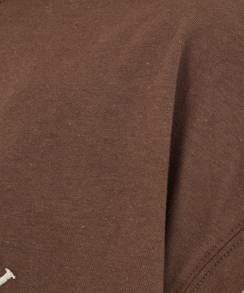 abahouse mavie（アバハウスマヴィ）の「フレンチオーバー刺繍Ｔシャツ（Tシャツ/カットソー・レディース・ホワイト/ブラウン/グリーン・フリー）」の8枚目の写真