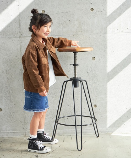 MAKE YOUR DAY（メイクユアデイ）の「コールテンCPOジャケット■80～140cm（その他アウター・キッズ・ブラウン/グリーン・90/100/110/120/80/130/140）」の4枚目の写真