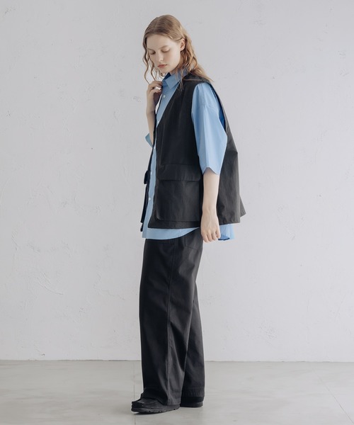 epnok(エプノック)の「Cotton Nylon Hunting Vest/コットンナイロンハンティングベスト(ベスト・メンズ・ブラック/カーキ・MEDIUM/LARGE)」の20枚目の写真