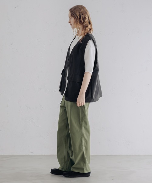 epnok(エプノック)の「Cotton Nylon Hunting Vest/コットンナイロンハンティングベスト(ベスト・メンズ・ブラック/カーキ・MEDIUM/LARGE)」の17枚目の写真