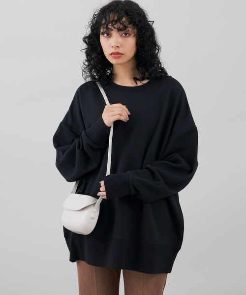 Auntie Rosa Holiday(アンティローザホリデー)の「オーバーサイズカラースウェットプルオーバー(スウェット・レディース・ホワイト/ブラック/オレンジ/グレー/カーキ/パープル・FREE)」の8枚目の写真