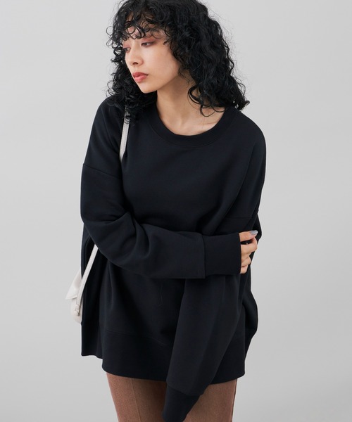 Auntie Rosa Holiday(アンティローザホリデー)の「オーバーサイズカラースウェットプルオーバー(スウェット・レディース・ホワイト/ブラック/オレンジ/グレー/カーキ/パープル・FREE)」の10枚目の写真