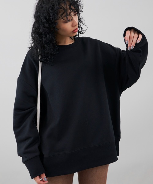 Auntie Rosa Holiday(アンティローザホリデー)の「オーバーサイズカラースウェットプルオーバー(スウェット・レディース・ホワイト/ブラック/オレンジ/グレー/カーキ/パープル・FREE)」の13枚目の写真