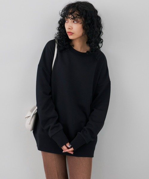 Auntie Rosa Holiday(アンティローザホリデー)の「オーバーサイズカラースウェットプルオーバー(スウェット・レディース・ホワイト/ブラック/オレンジ/グレー/カーキ/パープル・FREE)」の14枚目の写真